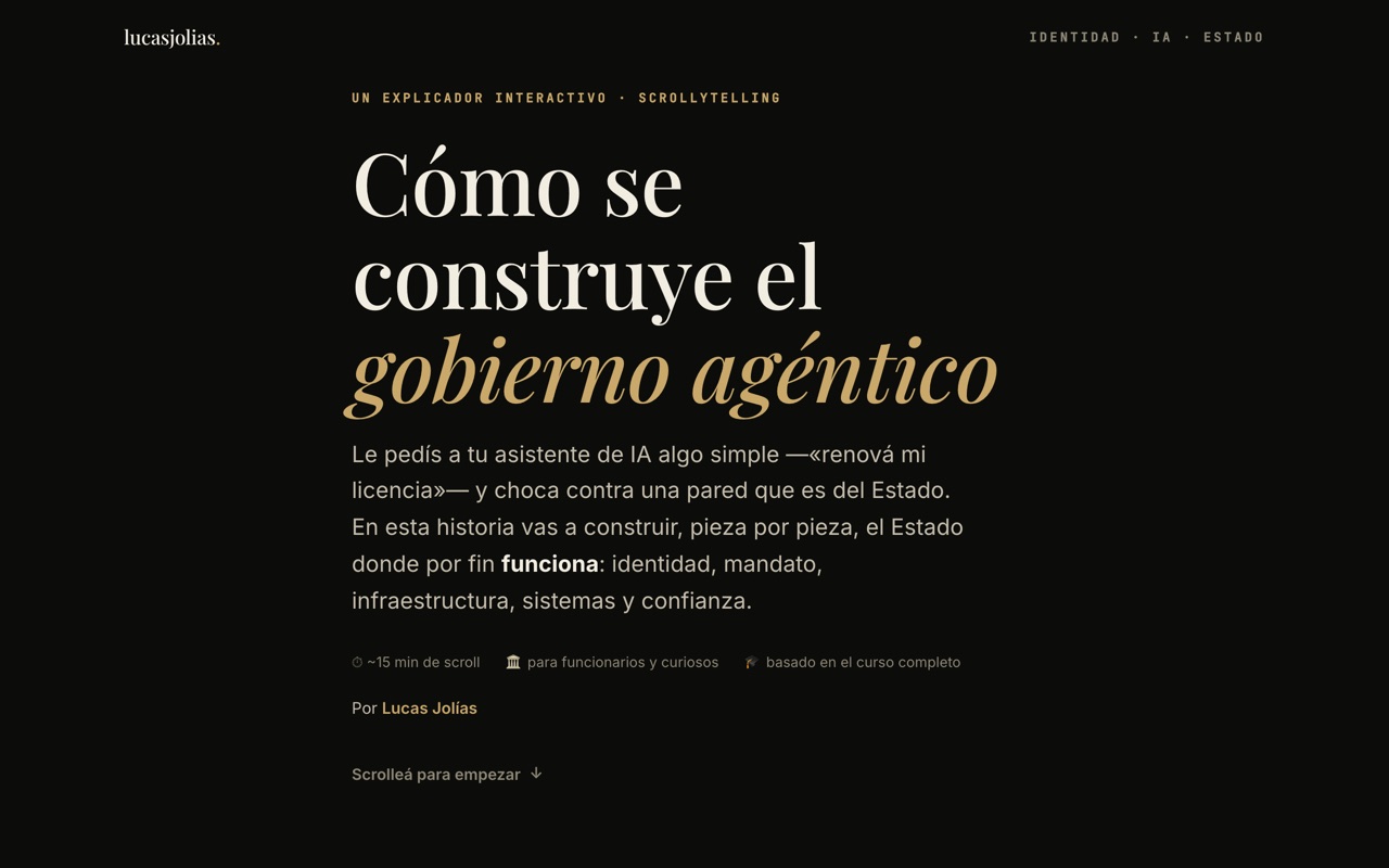 Cómo se construye el gobierno agéntico