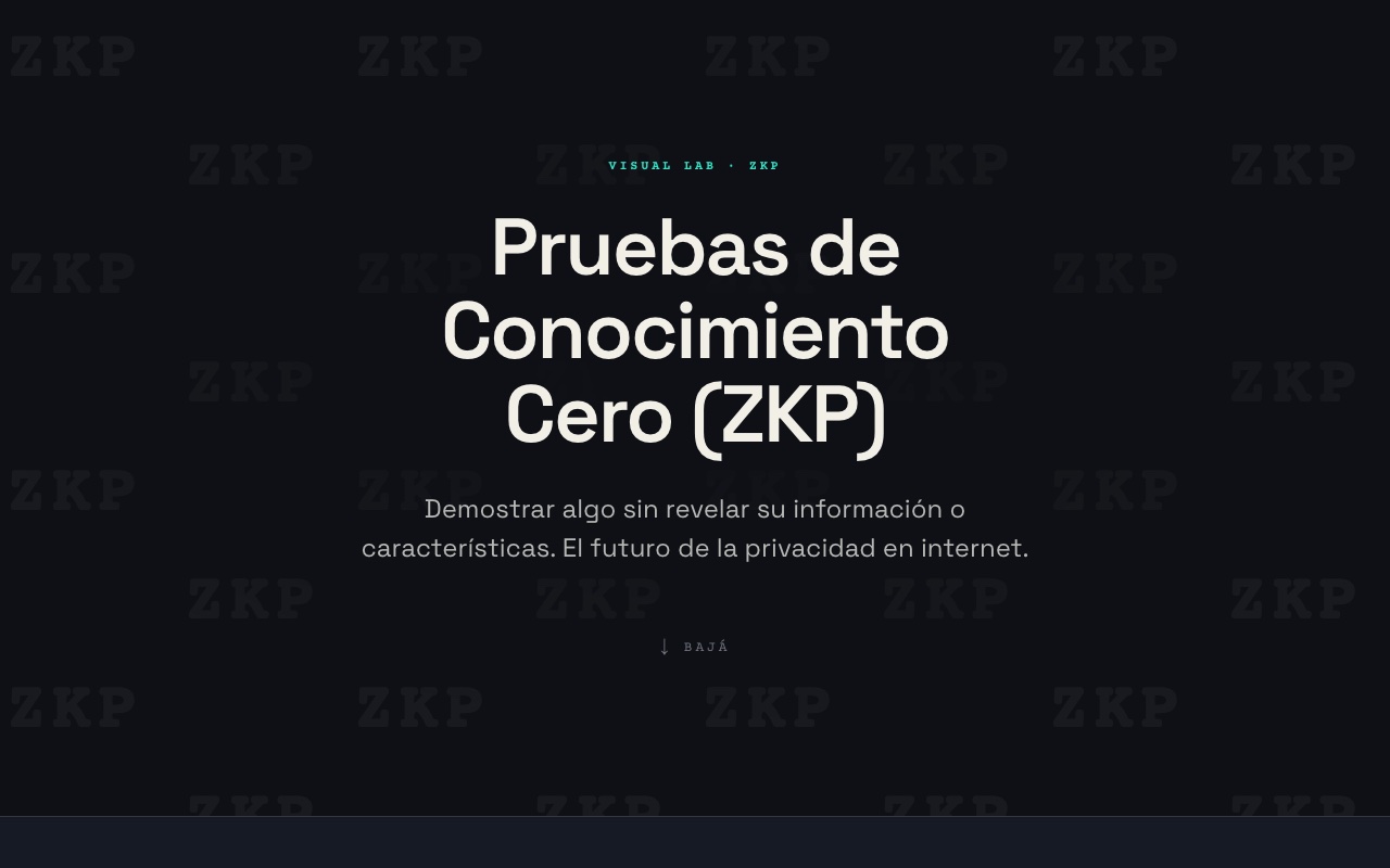 Pruebas de Conocimiento Cero (ZKP)